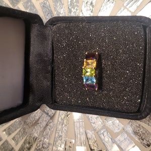 Size 7  Women's 14k plated💜💙💚💛❤